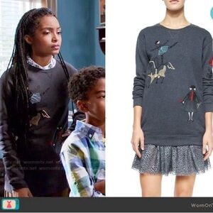 RED Valentino Circus Embroidered Sweatshirt